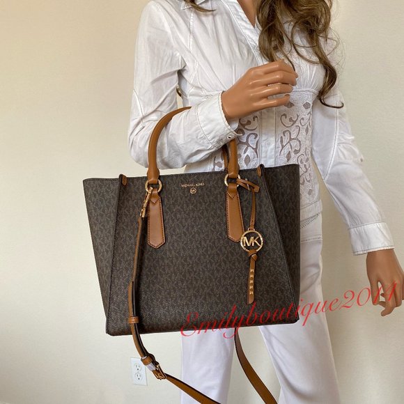 kris large logo satchel